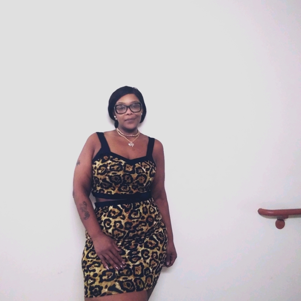 Leopard Skirt Set